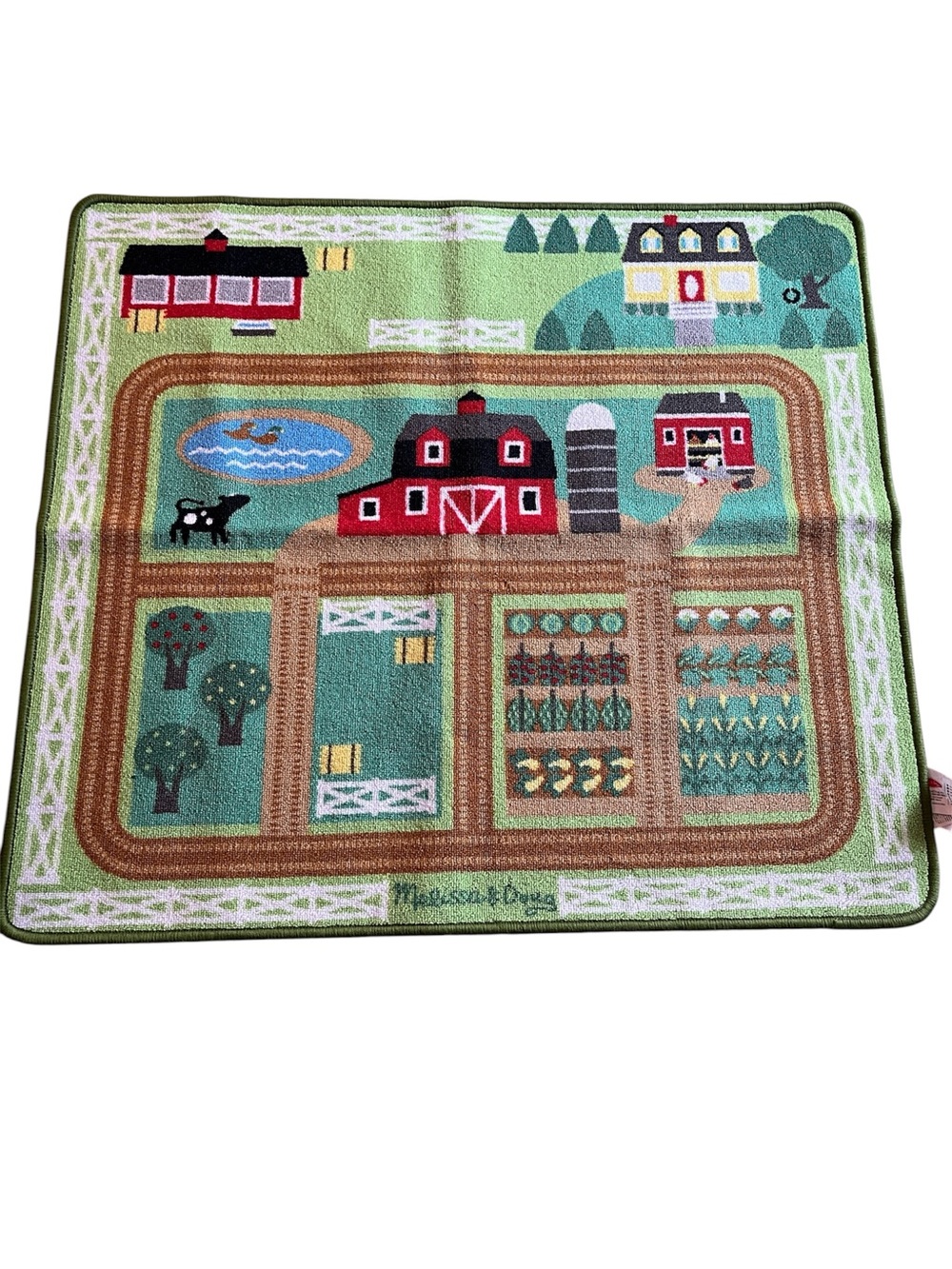 Rare Melissa & Doug Round The Barnyard Farmyard Play Mat Farm Rug
Like new